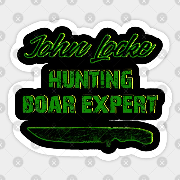 John Locke - Boar Expert Sticker by Scar